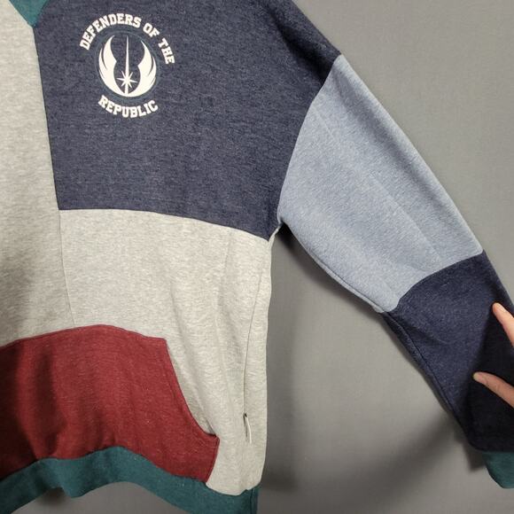 Star Wars Skywalker Academy Sweatshirt Women’s XS Gray Colorblock Logo Crewneck - Picture 3 of 9